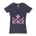 Pink LSI Women's V-Neck T-shirt